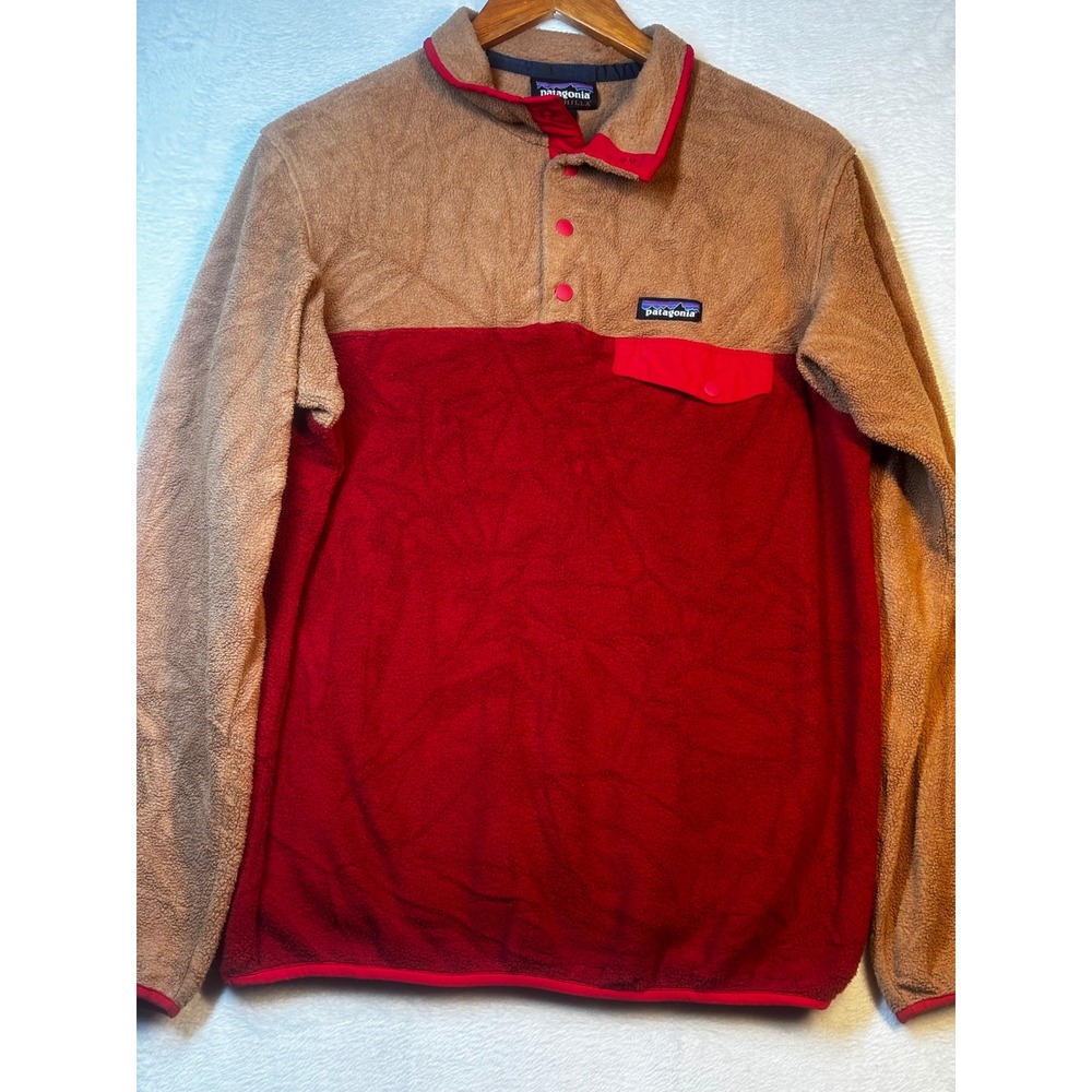 Vintage Patagonia Synchilla‎ Fleece Pullover Snap-T Colorblock Size M